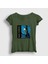 Kadın Haki Fear Of The Dark Iron Maiden T-Shirt 1