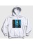 Unisex Beyaz Fear Of The Dark Iron Maiden Kapüşonlu Sweatshirt 1