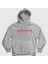 Unisex Gri Logo Iron Maiden Kapüşonlu Sweatshirt 1