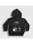 Unisex Çocuk Siyah Band In Flames Kapüşonlu Sweatshirt 1