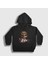 Unisex Çocuk Siyah Bite Iron Maiden Kapüşonlu Sweatshirt 1