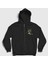 Unisex Siyah Centuries Haggard Fermuarlı Kapüşonlu Sweatshirt 1