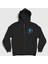 Unisex Siyah Fear Of The Dark Iron Maiden Fermuarlı Kapüşonlu Sweatshirt 1