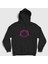 Unisex Siyah Glow Him Kapüşonlu Sweatshirt 1