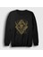 Unisex Siyah Moose In Flames Sweatshirt 1