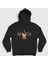 Unisex Siyah Ville Valo Him Kapüşonlu Sweatshirt 1