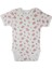 Kız Beyaz Çiçekli Kısa Kollu Body (Zıbın) LG-6047 1