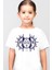 Ay Güneş Beyaz Kısa Kollu Kız Erkek Uniseks Çocuk T-Shirt 1