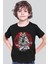 Samuray Solo Siyah Kısa Kollu Kız Erkek Uniseks Çocuk T-Shirt 1