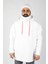 Unisex Kapüşonlu Polar Beyaz 2