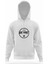 Bike Addict Logo Beyaz Erkek Kapüşonlu Sweatshirt Uzun Kol 1