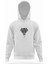 Silhouette Diamond Beyaz Erkek Kapüşonlu Sweatshirt Uzun Kol 1