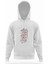 Charles Bukowski Shes Mad But She Beyaz Erkek Kapüşonlu Sweatshirt Uzun Kol 1