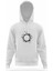Silhouette Travel Globalization 2 Beyaz Erkek Kapüşonlu Sweatshirt Uzun Kol 1