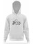 International Jazz Day Saksafon Beyaz Erkek Kapüşonlu Sweatshirt Uzun Kol 1