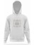 Burç Ikizler Gemini Beyaz Erkek Kapüşonlu Sweatshirt Uzun Kol 1