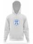14 Mart Dünya Pi Günü Beyaz Erkek Kapüşonlu Sweatshirt Uzun Kol 1