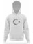 Türkiye Cumhurıyeti Atatürk Beyaz Erkek Kapüşonlu Sweatshirt Uzun Kol 1