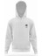 Oğlak Burcu Beyaz Erkek Kapüşonlu Sweatshirt Uzun Kol 1