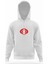 Kobra Kırmızı Beyaz Erkek Kapüşonlu Sweatshirt Uzun Kol 1