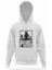 Pubg 3 Adam Team Beyaz Erkek Kapüşonlu Sweatshirt Uzun Kol 1