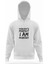 Nobodys Perfect I Am Nobody Beyaz Erkek Kapüşonlu Sweatshirt Uzun Kol 1