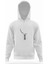 Astronot Aya Asılı Astronot Beyaz Erkek Kapüşonlu Sweatshirt Uzun Kol 1