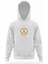 Half Life Logo Beyaz Erkek Kapüşonlu Sweatshirt Uzun Kol 1