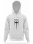 Marilyn Manson mm Beyaz Erkek Kapüşonlu Sweatshirt Uzun Kol 1