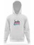 Peace Güvercin Beyaz Erkek Kapüşonlu Sweatshirt Uzun Kol 1