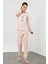 Peluş Baskılı Pijama Takım 4