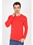 Bisiklet Yaka Uzun Kollu Dar Kalıp İnce Erkek Sweatshirt SPR2019K18 1