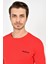 Bisiklet Yaka Uzun Kollu Dar Kalıp İnce Erkek Sweatshirt SPR2019K18 3
