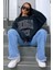Mad Girls Siyah Kadın Sweatshirt MG922 1