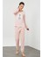 Peluş Baskılı Pijama Takım 4