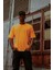 Turuncu Yanı Fermuarlı Oversize T-Shirt 1KXE1-44586-11 3