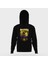 Pantera Baskılı Siyah Erkek Örme Kapşonlu Sweatshirt Uzun Kol 1