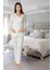 Kadın Ekru Pijama Takımı EFFORTT 8092 1
