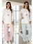Kadın Pembe Tavşanlı Lohusa Pijama Takımı EFFORTT 3094 1
