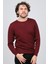Erkek Bisiklet Yaka Yün Kazak 0249625 Bordo 1