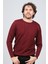 Erkek Bisiklet Yaka Yün Kazak 0249625 Bordo 3