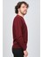 Erkek V Yaka Yün Kazak 0249626 Bordo 5