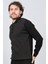 Erkek Polo Yaka Desenli Yün Kazak 6091503 Siyah 2