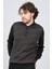 Erkek Polo Yaka Desenli Yün Kazak 6091623 Siyah 2