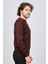 Erkek Yuvarlak Yaka Yün Kazak 6090005 Bordo 5