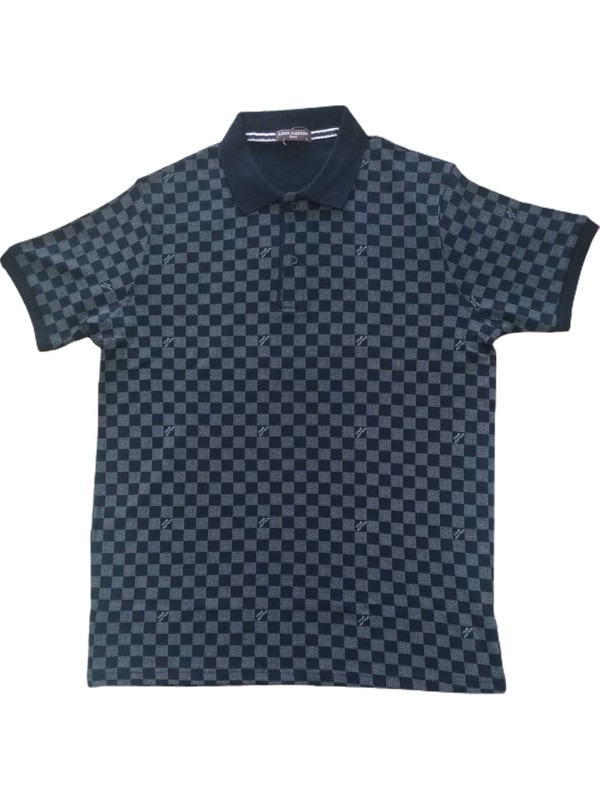 Louis Vuitton Erkek Dugmeli Polo Yaka Siyah Kollari Lastikli Fiyati