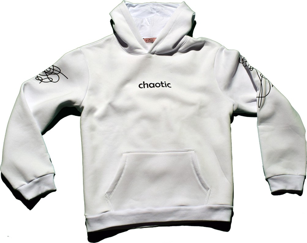 Kinda Chaotic Sweat Beyaz Oversize / Büyük Beden Unisex görsel 2