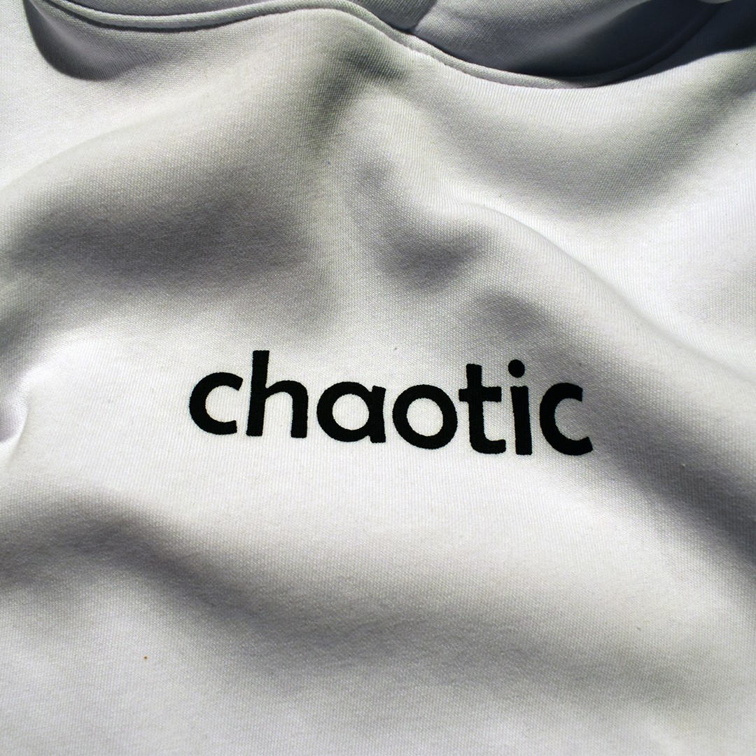 Kinda Chaotic Sweat Beyaz Oversize / Büyük Beden Unisex görsel 4