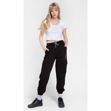 Bexy Calista - Cepli Siyah Pantolon | 160444-1
