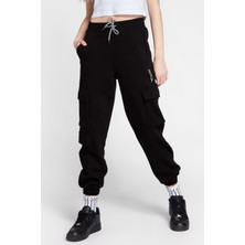 Bexy Calista - Cepli Siyah Pantolon | 160444-1